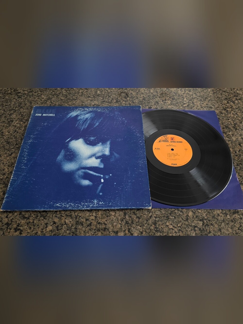 Joni Mitchell Blue Lp Vinyl Record 1971 Reprise MS 2038 Gatefold 70s Vintage rar